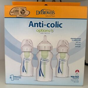 Dr. Brown's Anti-Colic WIDE NECK Baby Bottle Set